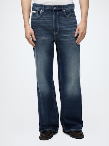 Calvin Klein Jeans Wide Leg Farkut 'CHELSEA' värissä sininen: etupuoli
