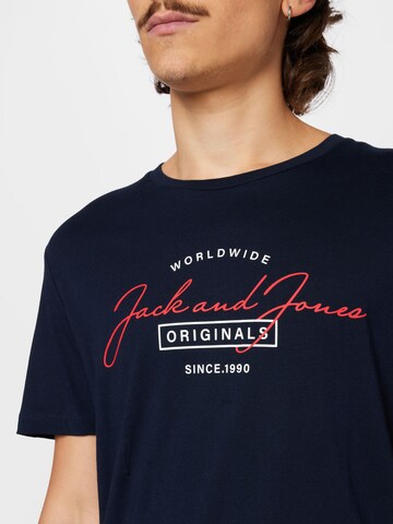 JACK & JONES Póló 'FERRY' - kék