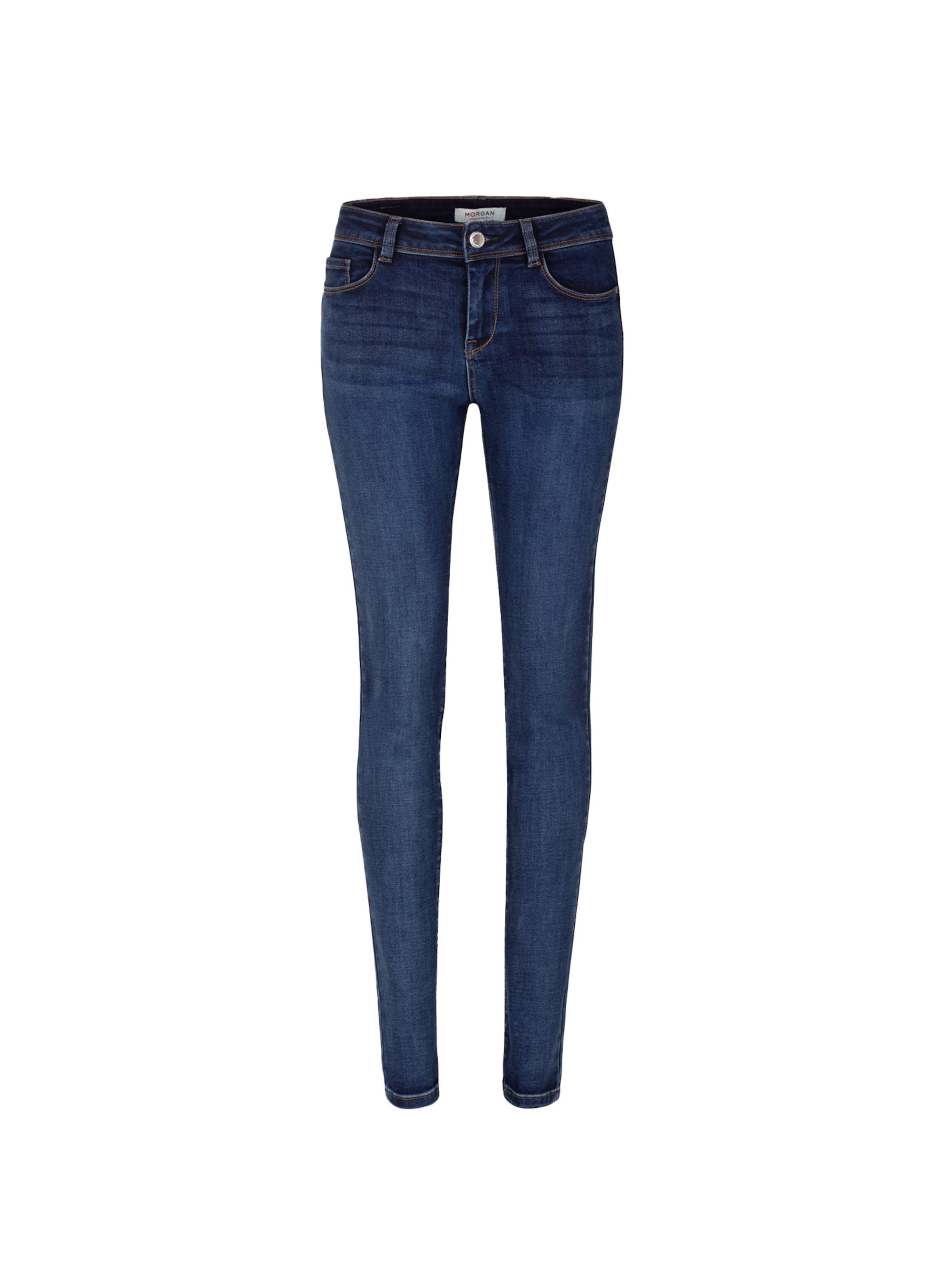 Morgan Skinny Jeans 'Pom' in Blue: front