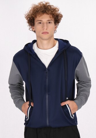 TUFFSKULL Sweatjacke in Blau: Vorderseite