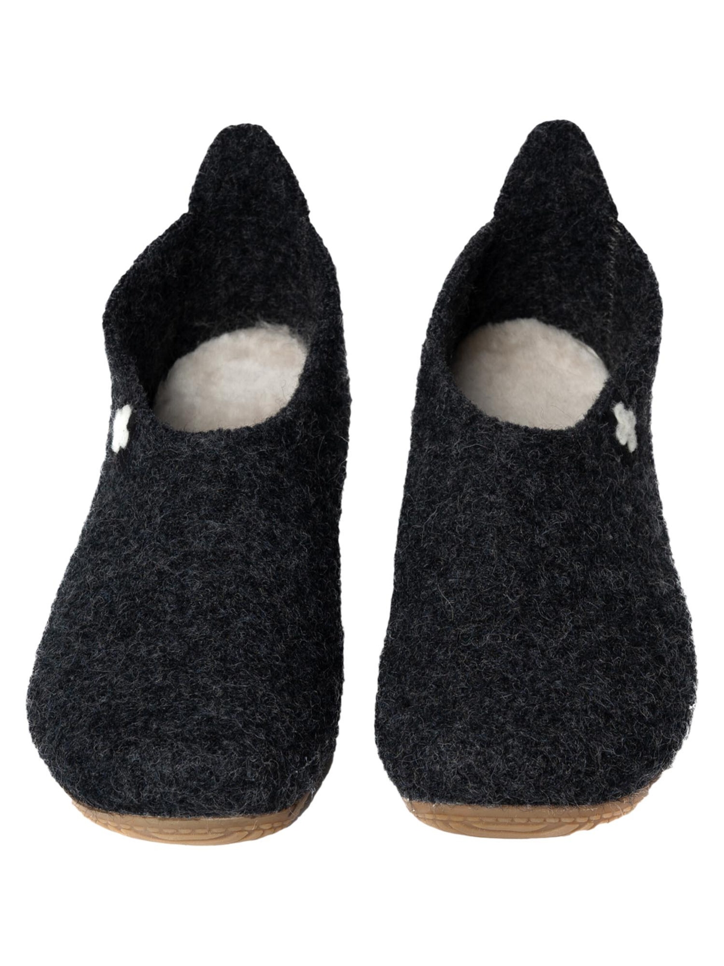 Living Kitzbühel Slippers 'Schurwolle' in Grey