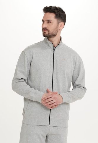 Cruz Zip-Up Hoodie 'Pitt' in Grey: front