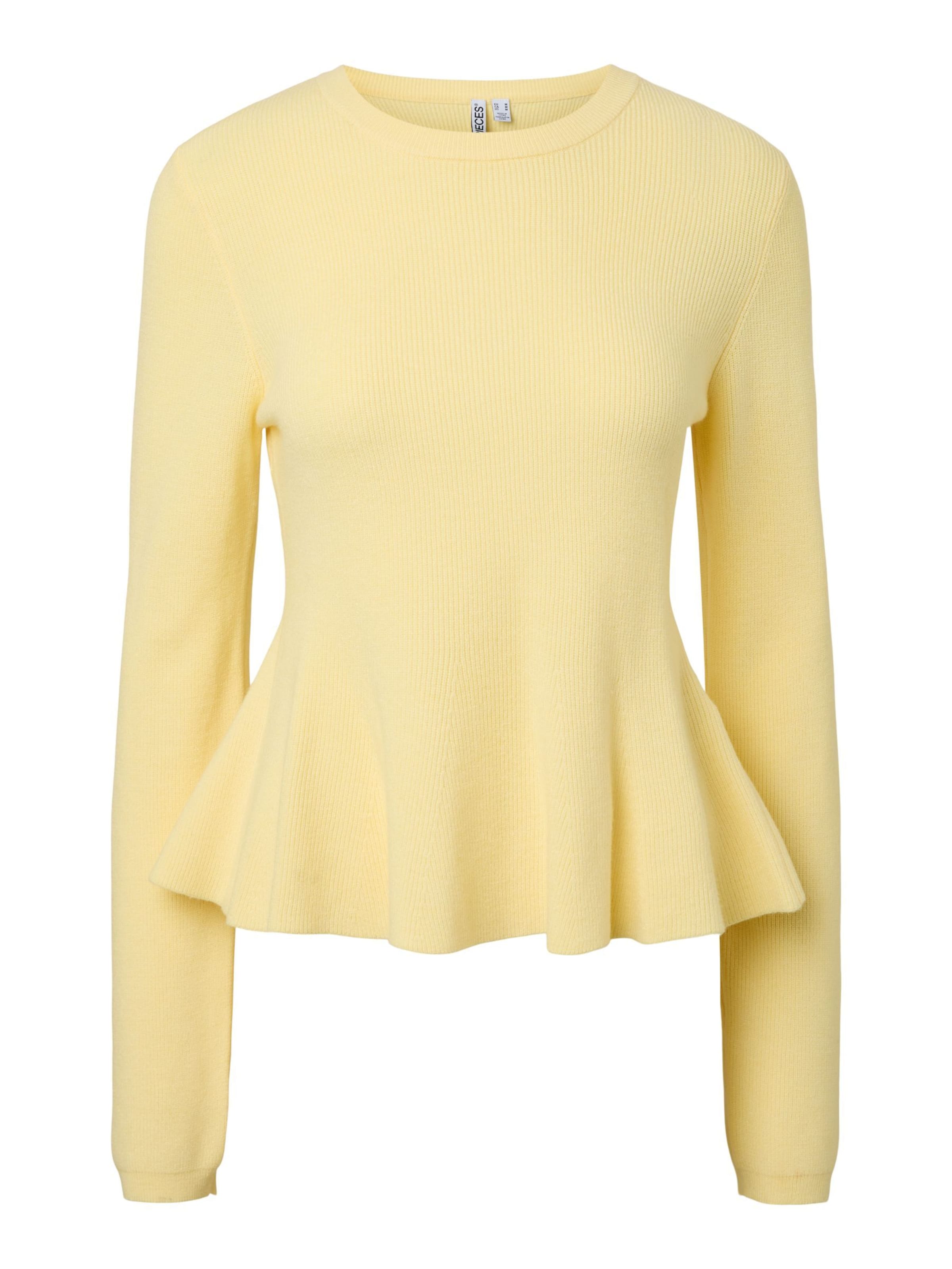 PIECES - Jersey 'PCJan' en amarillo: frente