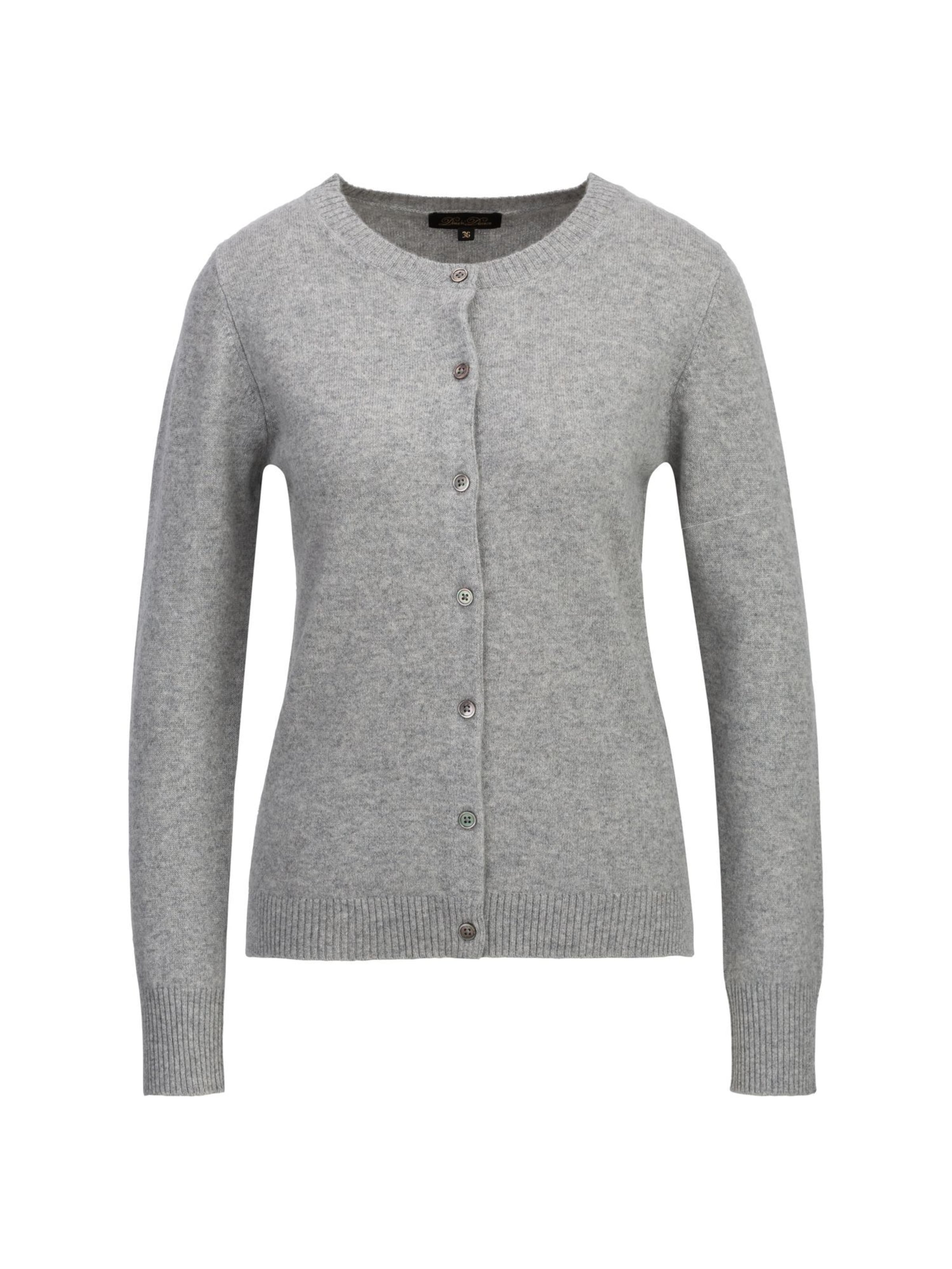 Dine'n'Dance Gebreid vest 'Romie' in Grijs: voorkant