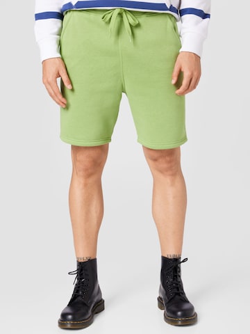 G-Star RAW Püksid, värv roheline: eest vaates