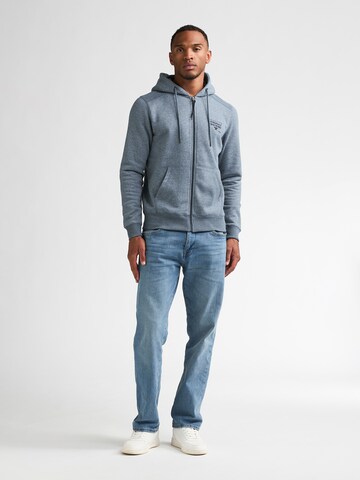 Petrol Industries - Sudadera con cremallera en azul