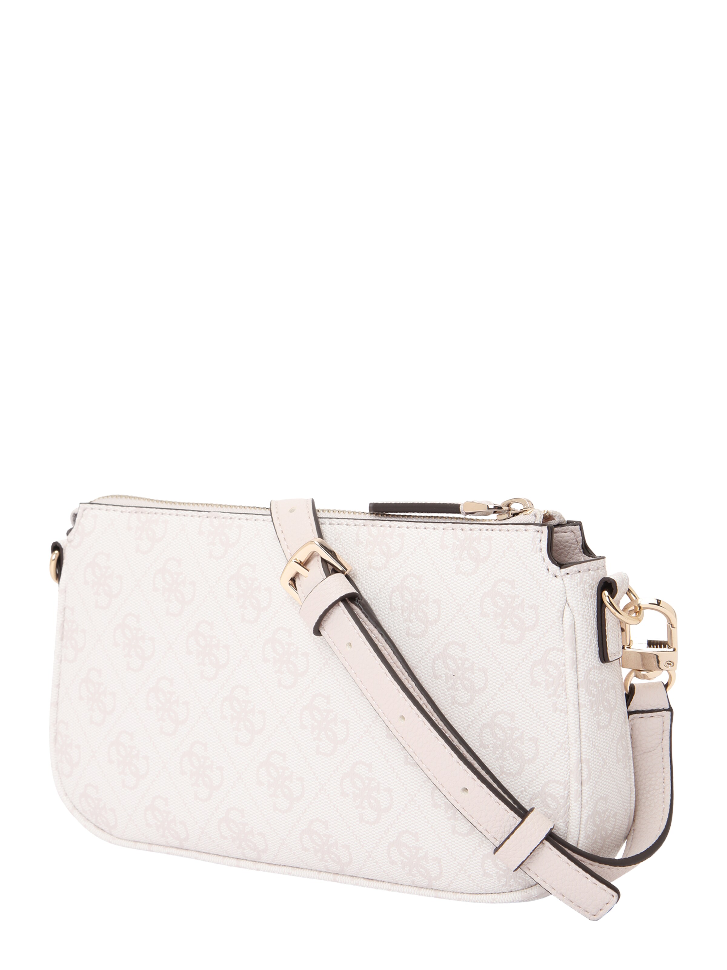 Borsa a tracolla 'NOELLE II DBL POUCH CROSSBODY' di GUESS in bianco