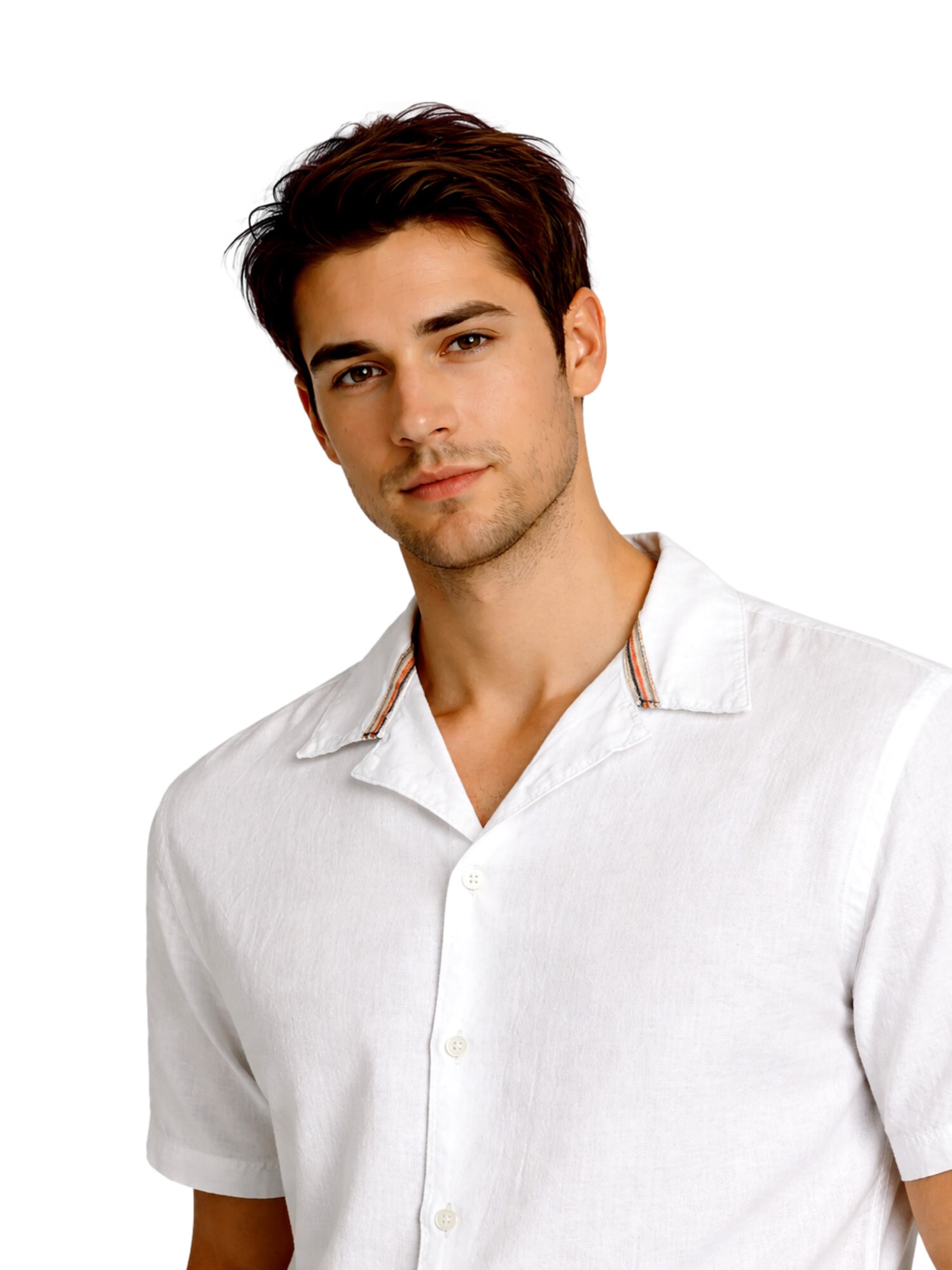 INDICODE Regular fit Button Up Shirt in White
