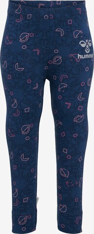 Skinny Leggings 'FIA' Hummel en bleu : devant