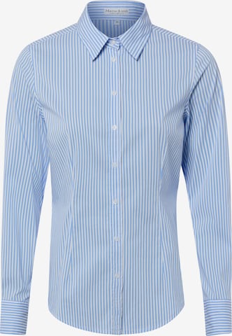 Marie Lund Bluse in Blau: Vorderseite