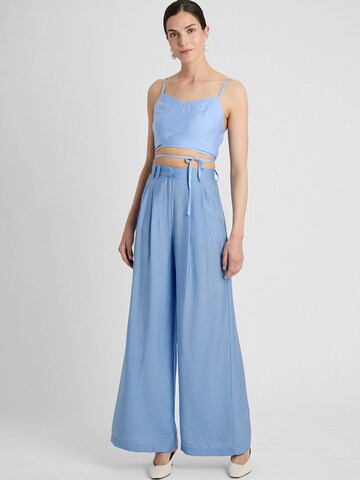 Wide leg Pantaloni con pieghe 'Finja' di Guido Maria Kretschmer Women in blu