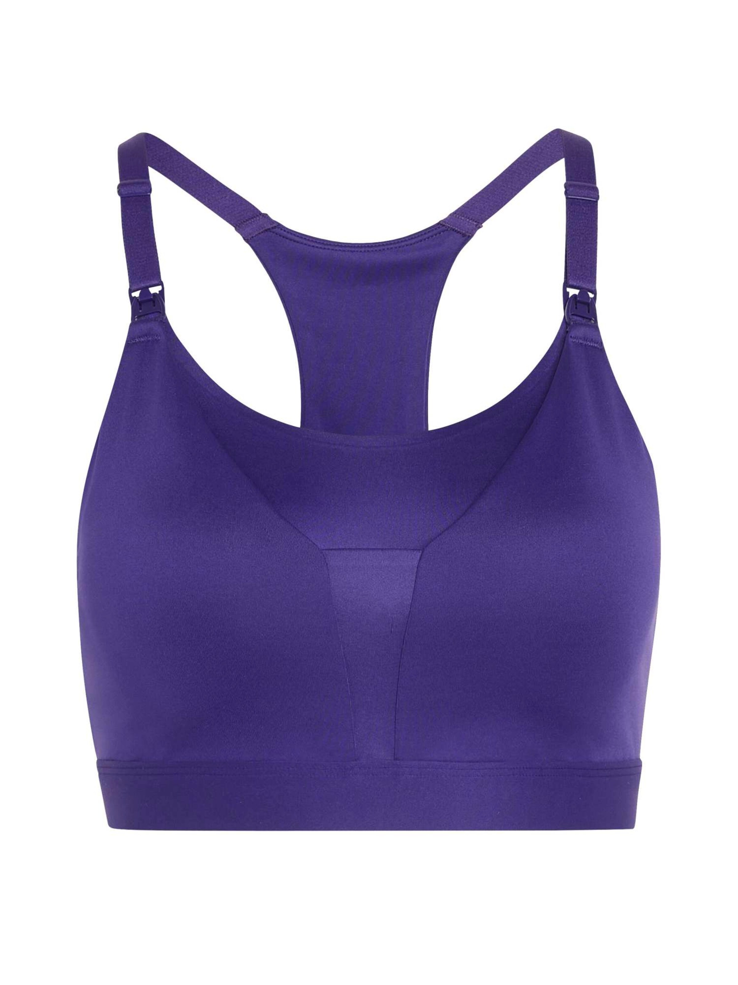 Sutien sport 'OPTIME WORKOUT' de la ADIDAS PERFORMANCE pe mov: față