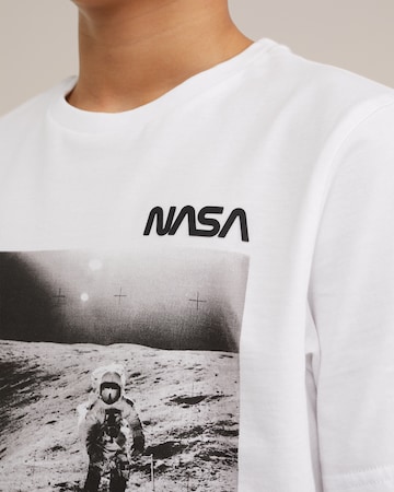 WE Fashion T-shirt 'NASA' i vit