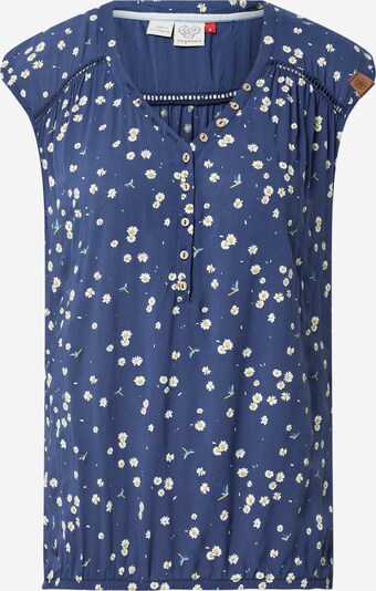 Ragwear Chemisier 'SALTY' en bleu clair / bleu foncé / jaune / blanc, Vue avec produit