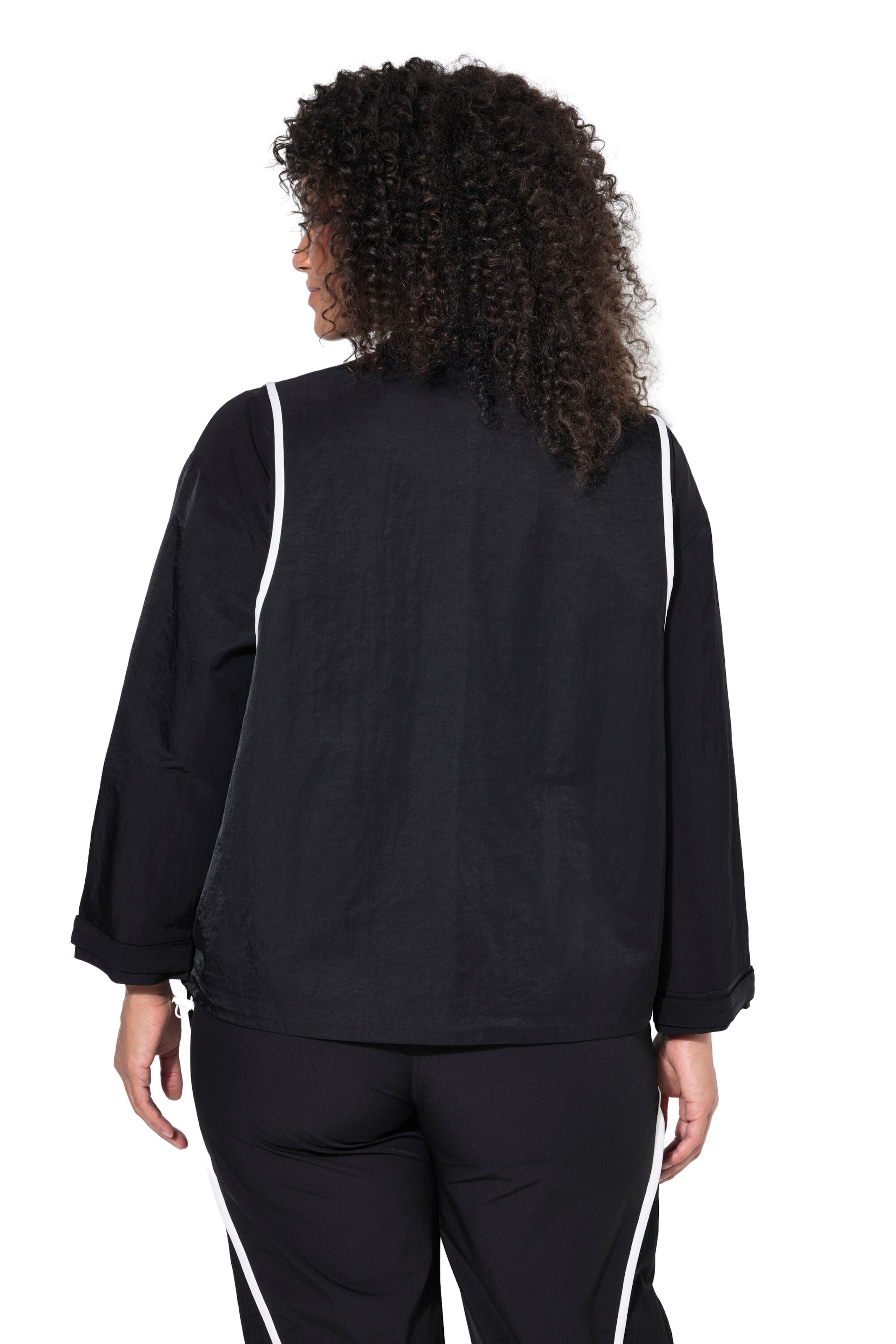 Ulla Popken Sweatjacke in Schwarz