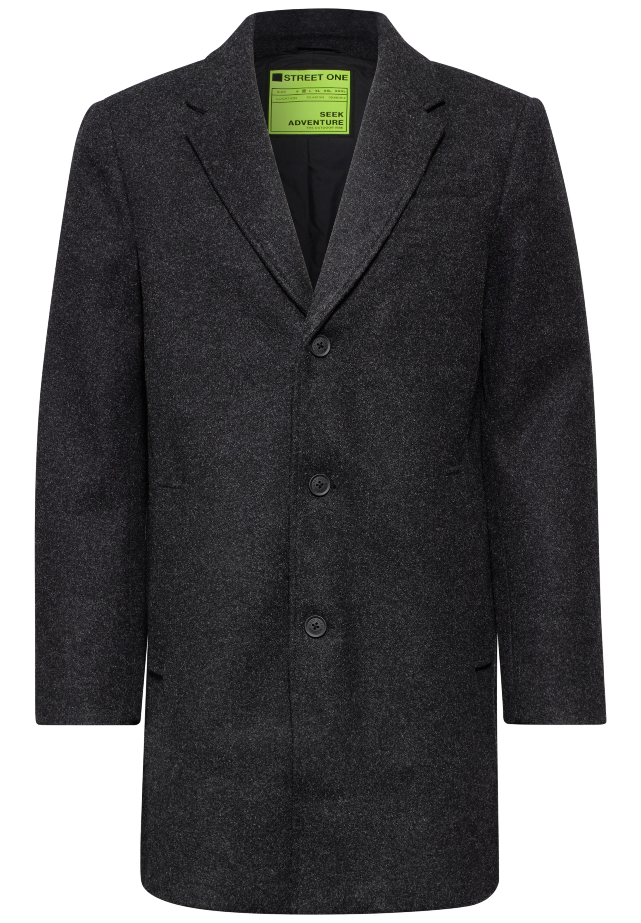 Street One MEN Between-Seasons Coat in Grey: front
