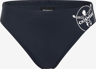 CHIEMSEE Badehose ' mit Kontrastlogo ' in S in dunkelblau, Produktansicht