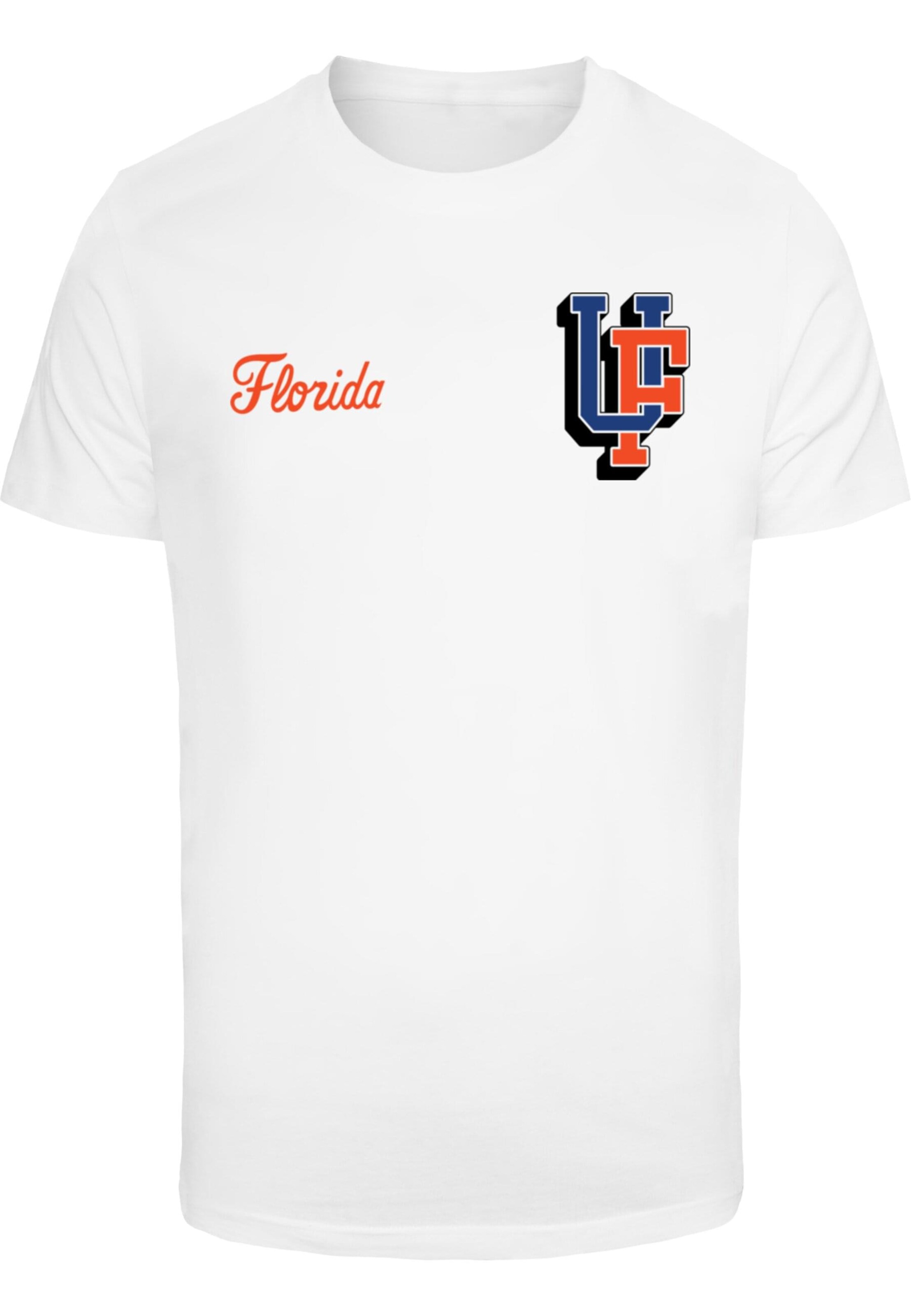 Merchcode Shirt 'University Of Florida - Gators Logos' in White: front