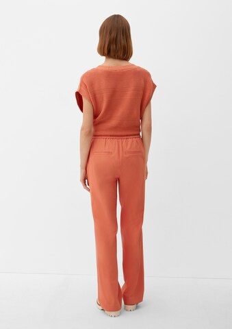 s.Oliver Loosefit Broek in Oranje