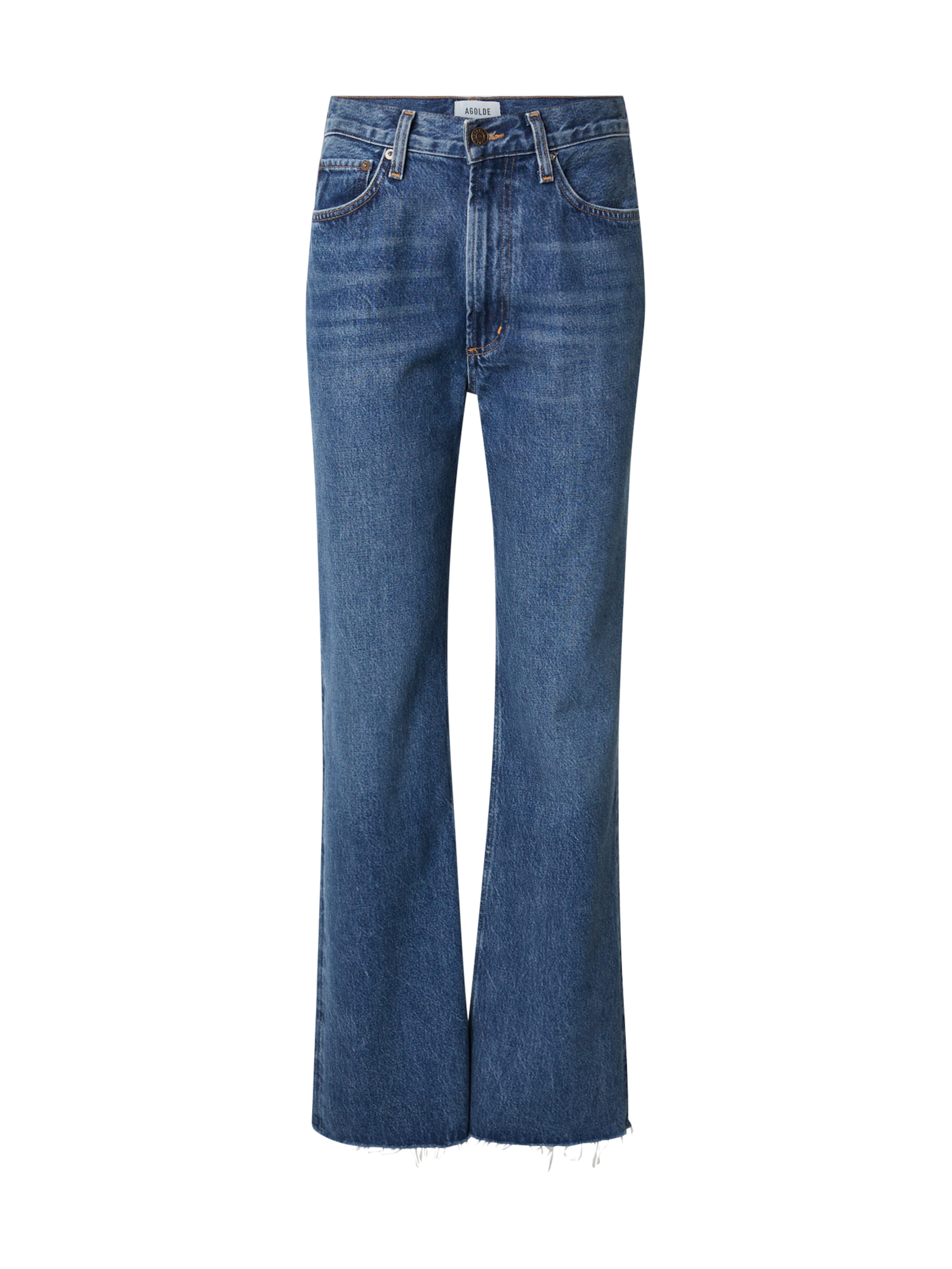 AGOLDE tavaline Teksapüksid 'leena', värv sinine: eest vaates