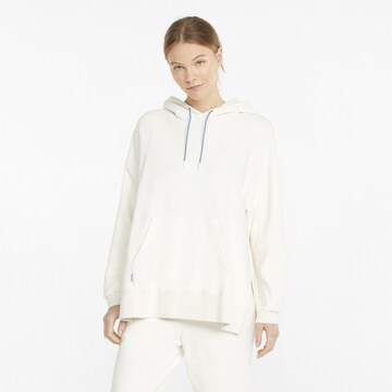 PUMA Sweatshirt 'Infuse' in Weiß: predná strana