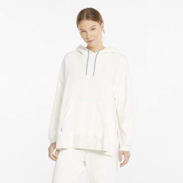 PUMA Sweatshirt 'Infuse' in Wit: voorkant
