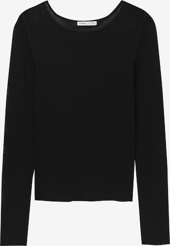 Pull&Bear Sweter w kolorze czarny: przód