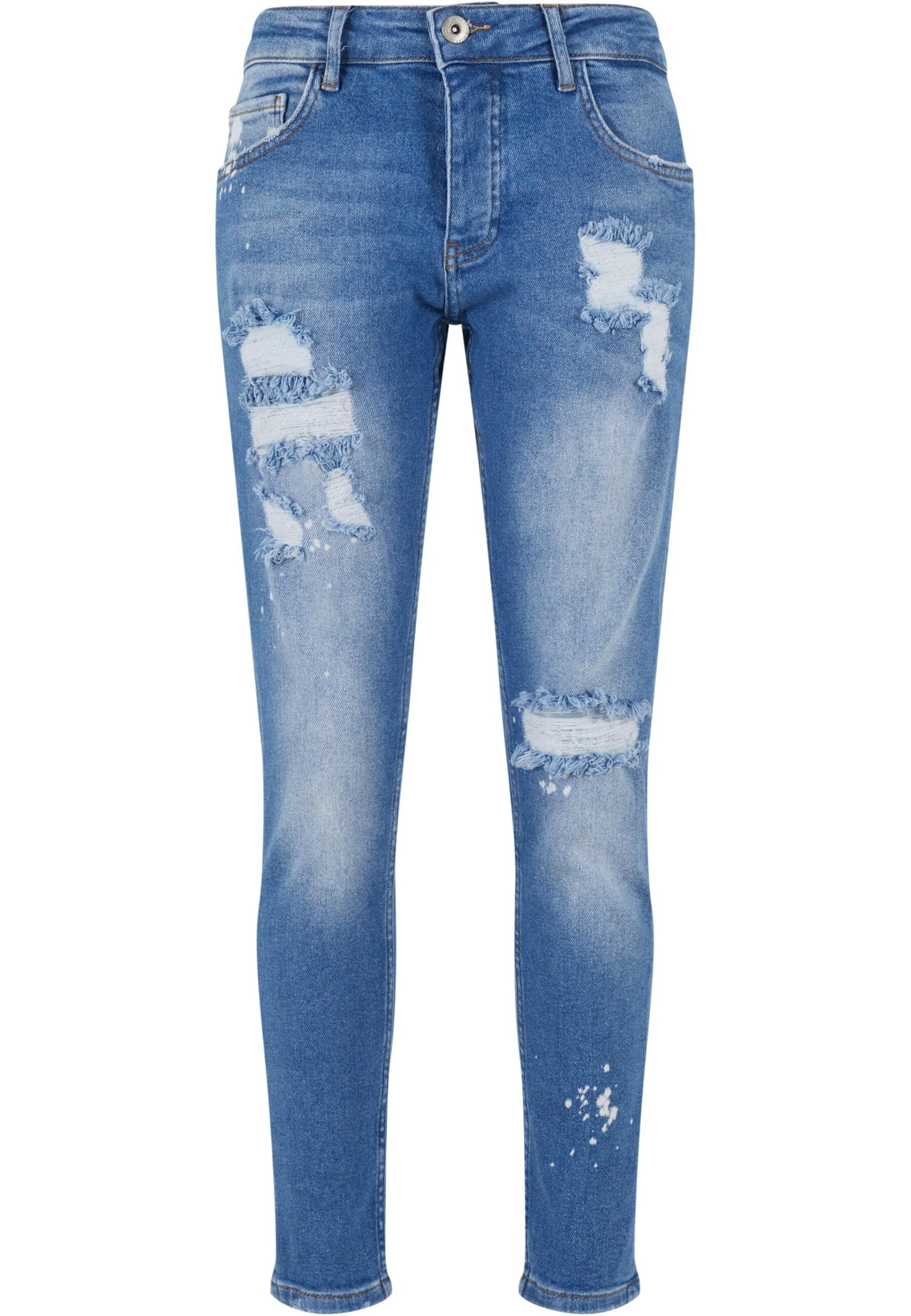 2Y Premium Slimfit Jeans in Blau: Vorderseite