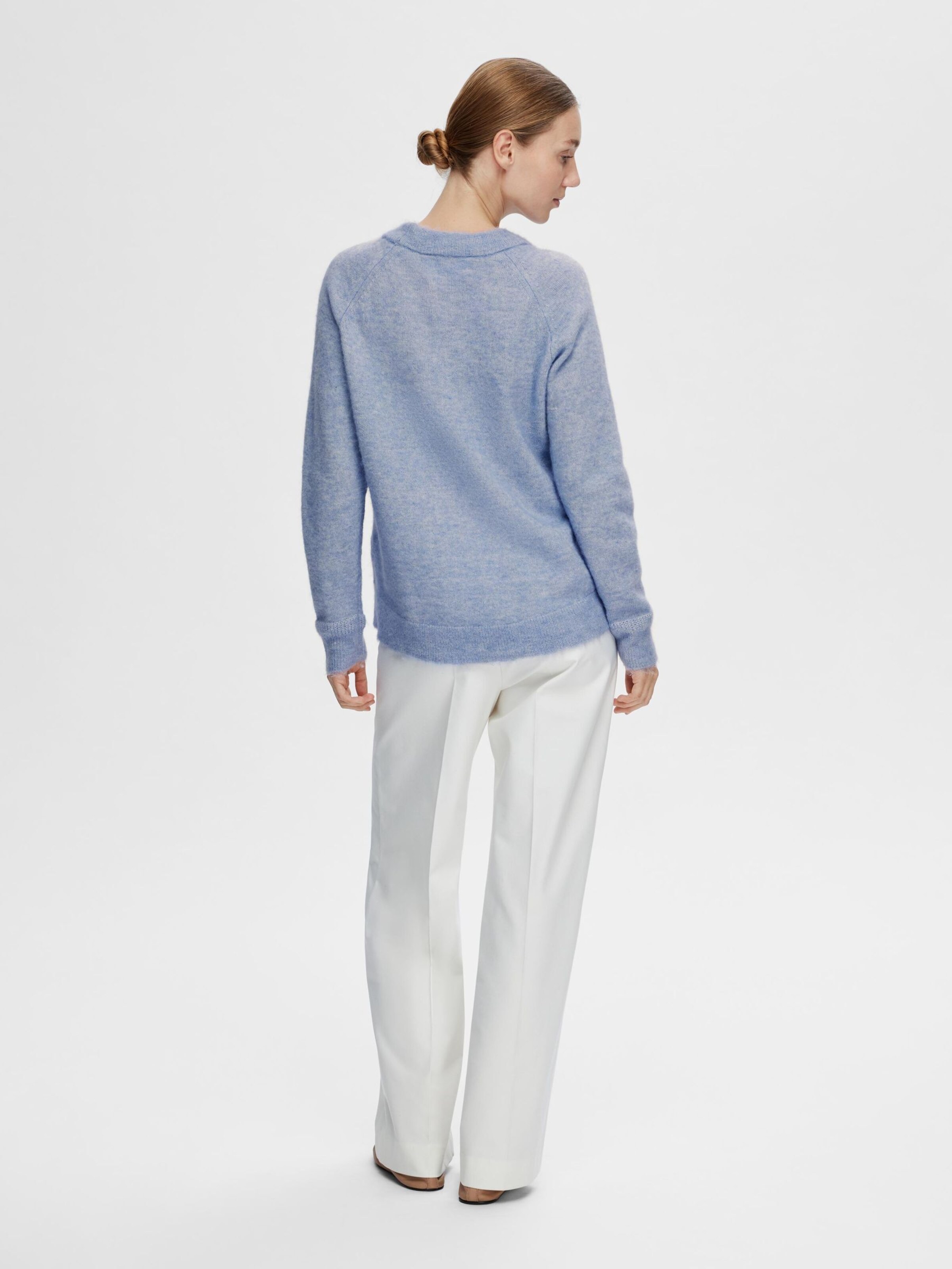 Pull bleu pastel femme hotsell