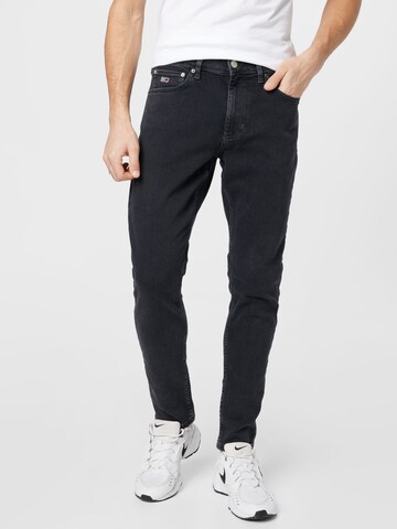 Slimfit Jeans 'Scanton' de la Tommy Jeans pe negru: față