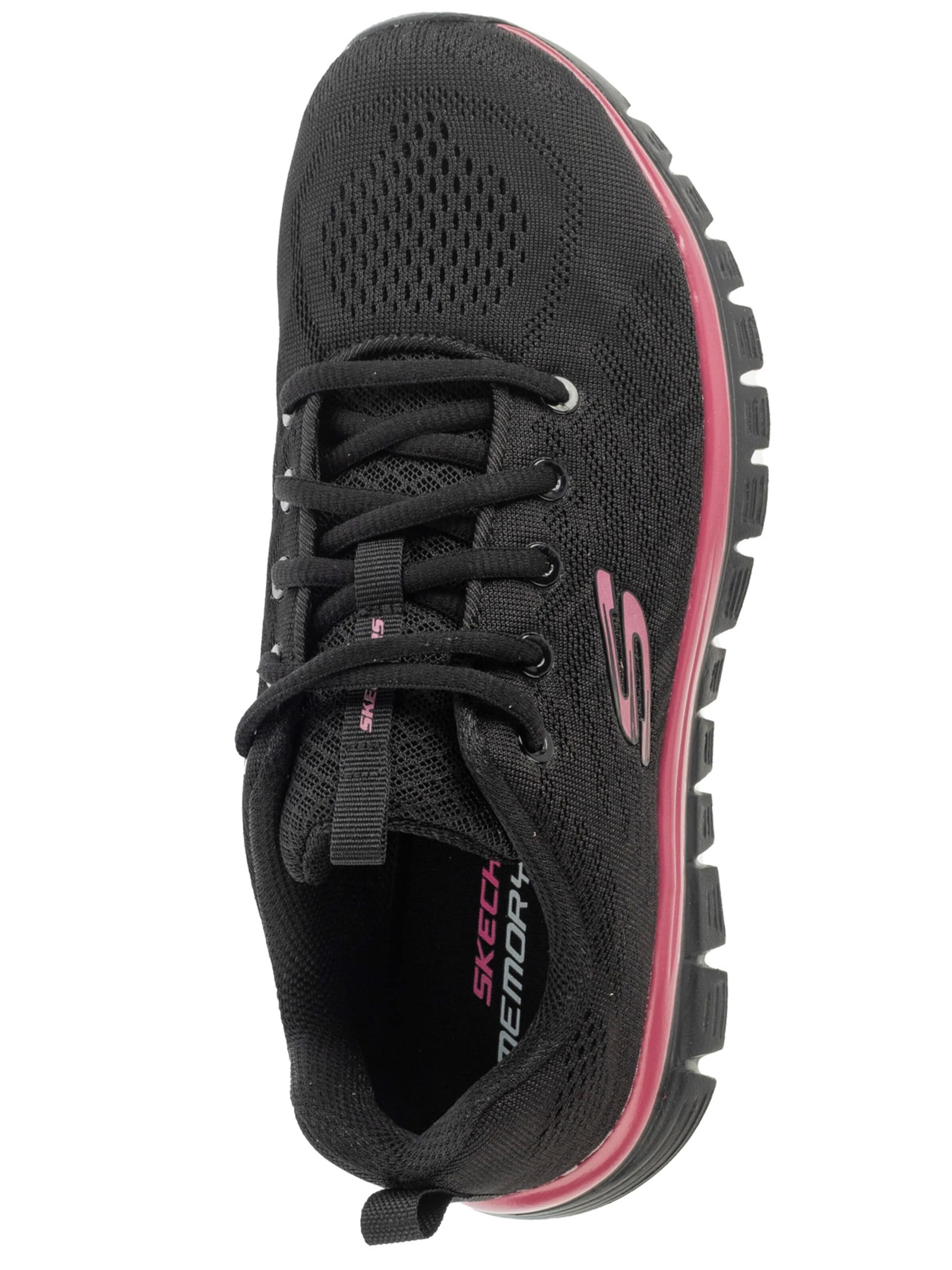 SKECHERS Sneakers laag 'Skechers Graceful - Get Connected' in Zwart