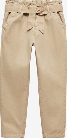 MANGO KIDS Regular Pants 'Mandy' in Beige: front