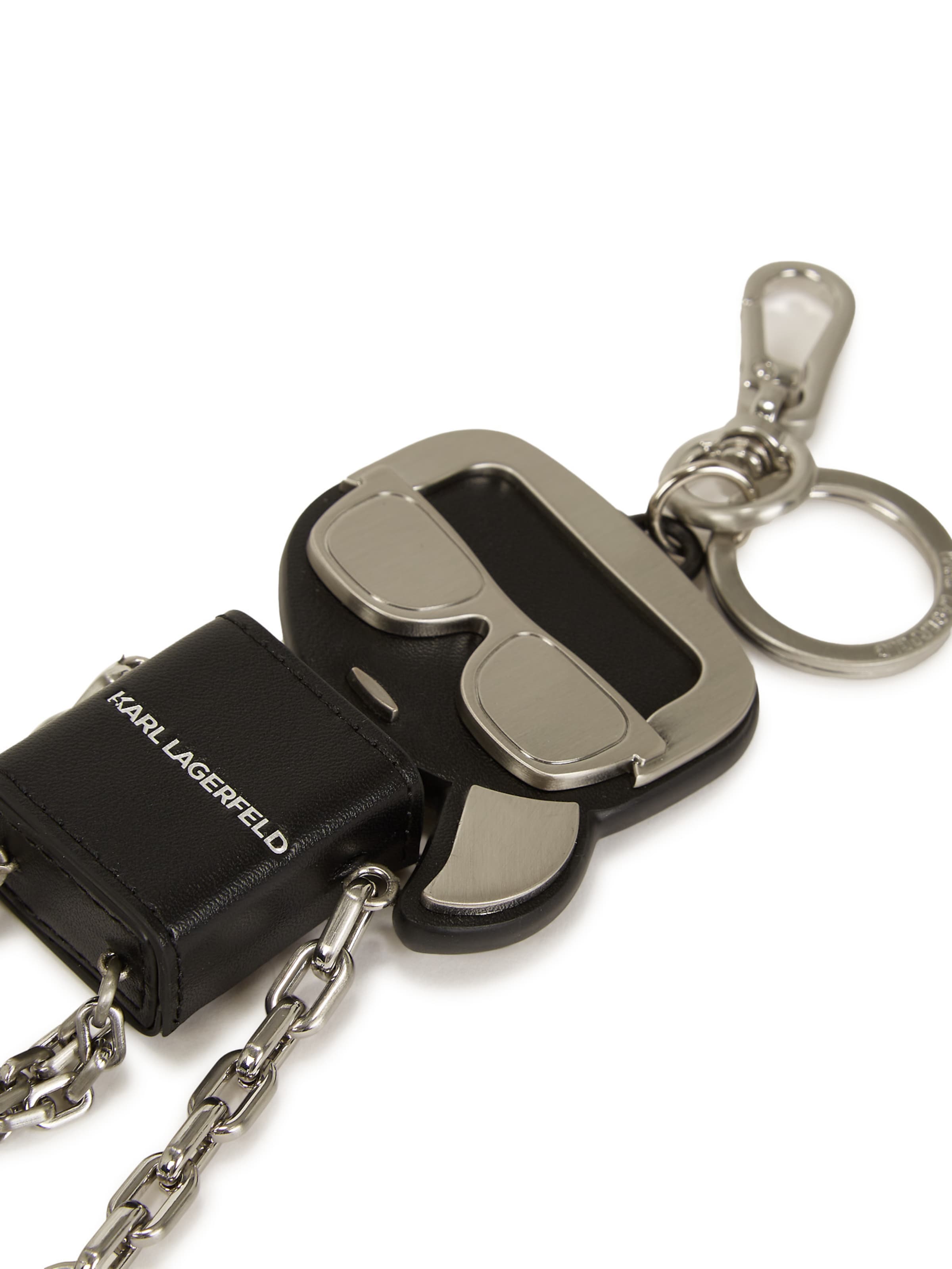 Karl Lagerfeld Key ring 'Ikon Karl' in Black