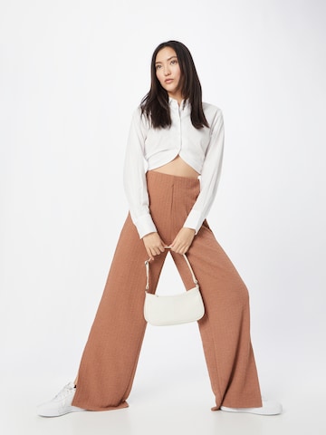 ABOUT YOU Wide leg Pants 'Ruth' in Brown