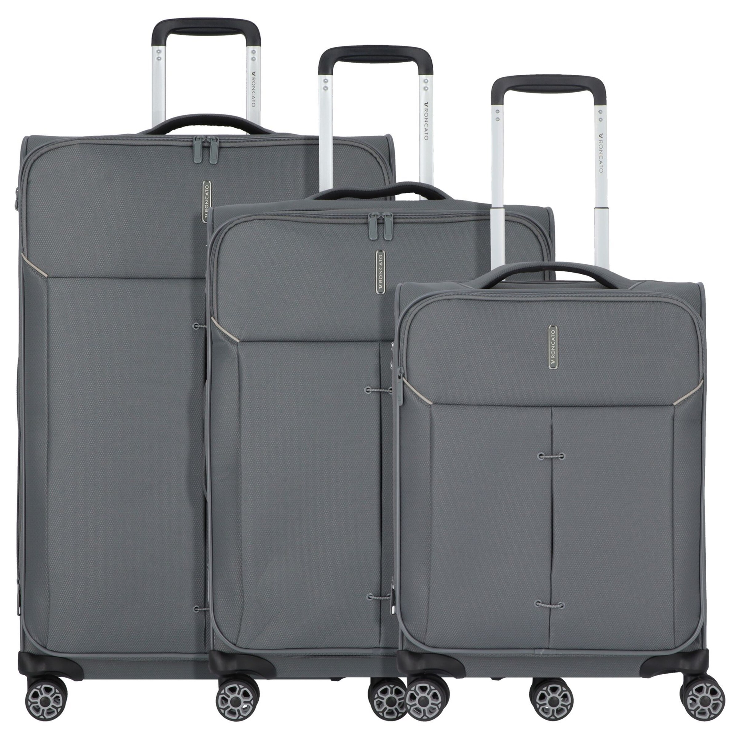 Roncato Suitcase Set 'Ironik 2.0' in Grey: front