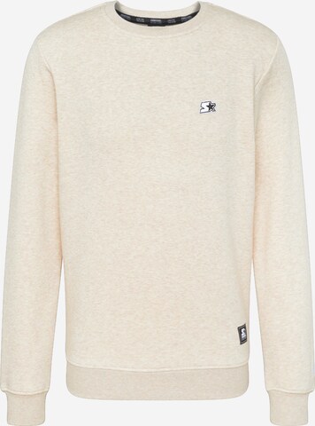 Starter Black Label Sweatshirt 'Essential' i beige: framsida