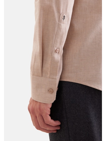 SEIDENSTICKER Slim fit Business shirt in Beige