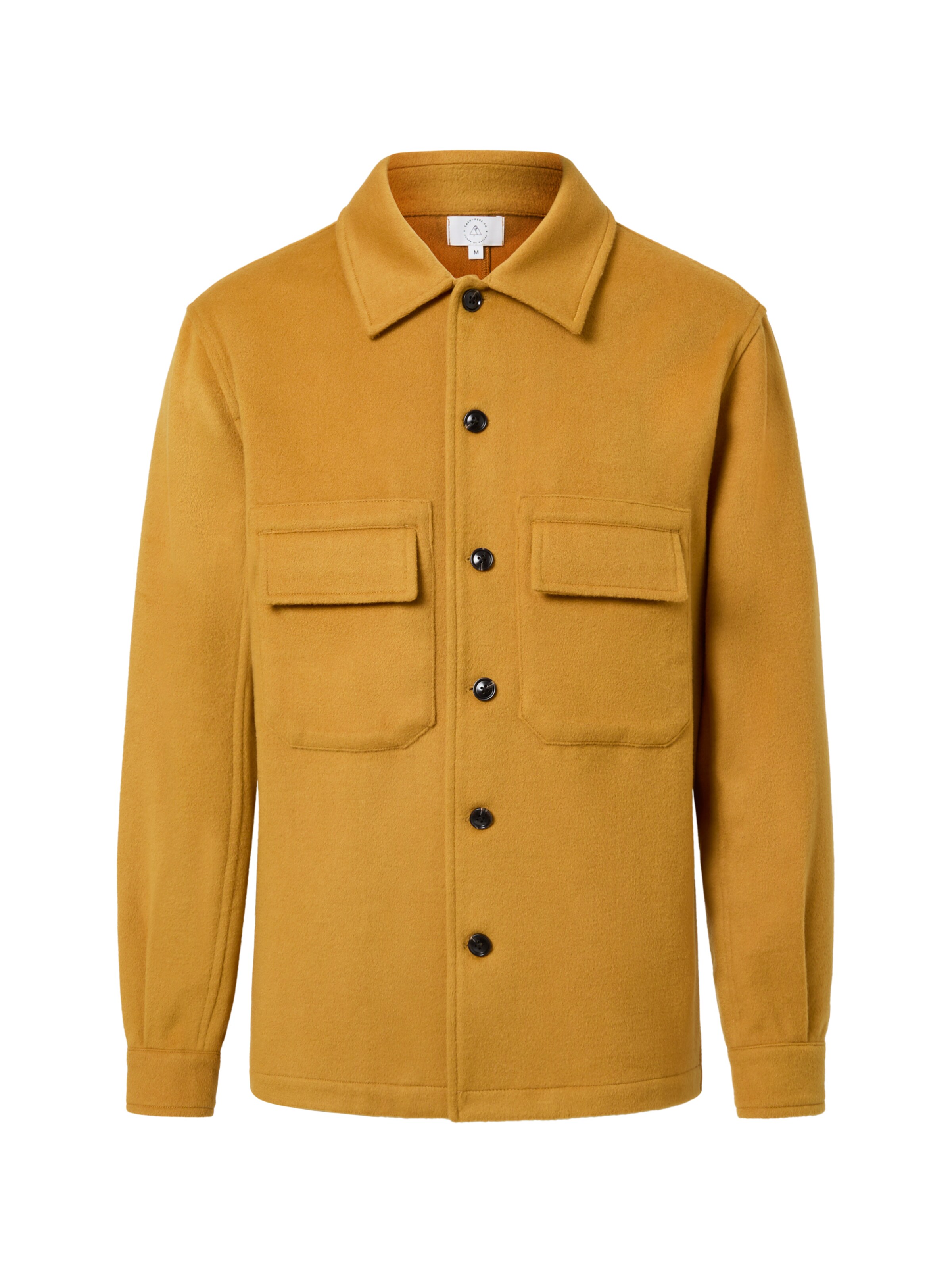 CASH-MERE.CH Regular fit Button Up Shirt in Brown: front