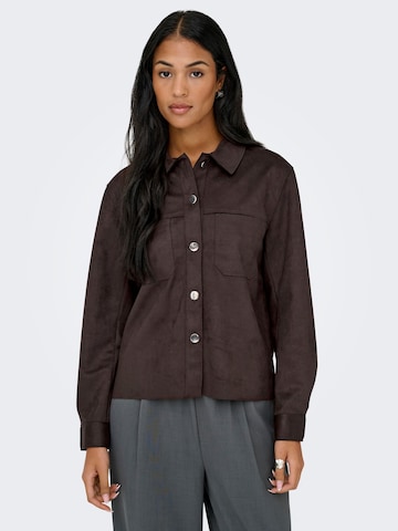 ONLY Blouse in Bruin: voorkant