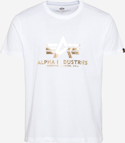 ALPHA INDUSTRIES Tričko - zlatá / biela, Produkt