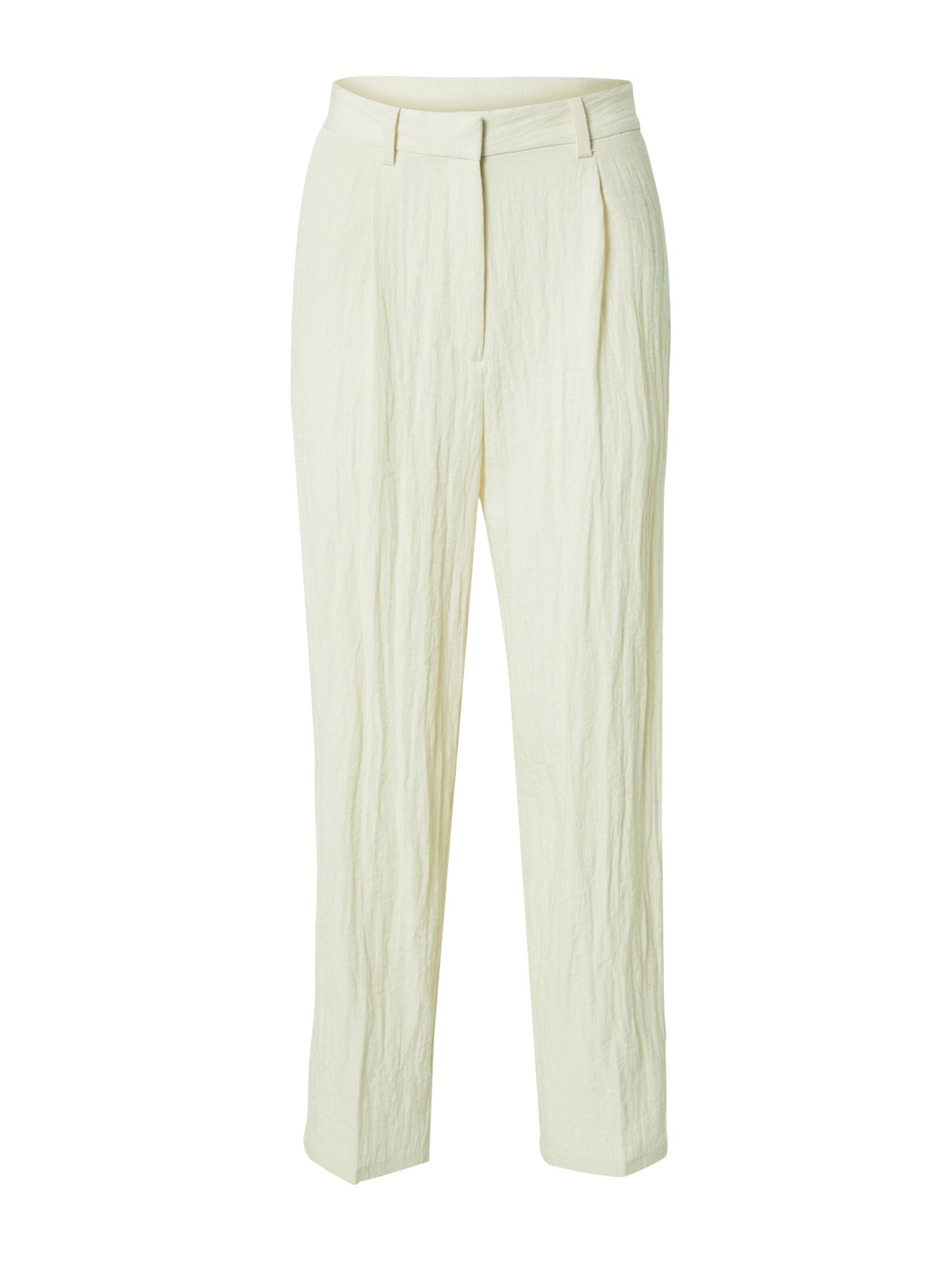 Loosefit Pantalon à pince Monki en blanc : devant