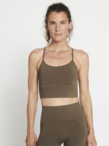 rethinkit studios Bustier BH 'Hilde' in Bruin: voorkant
