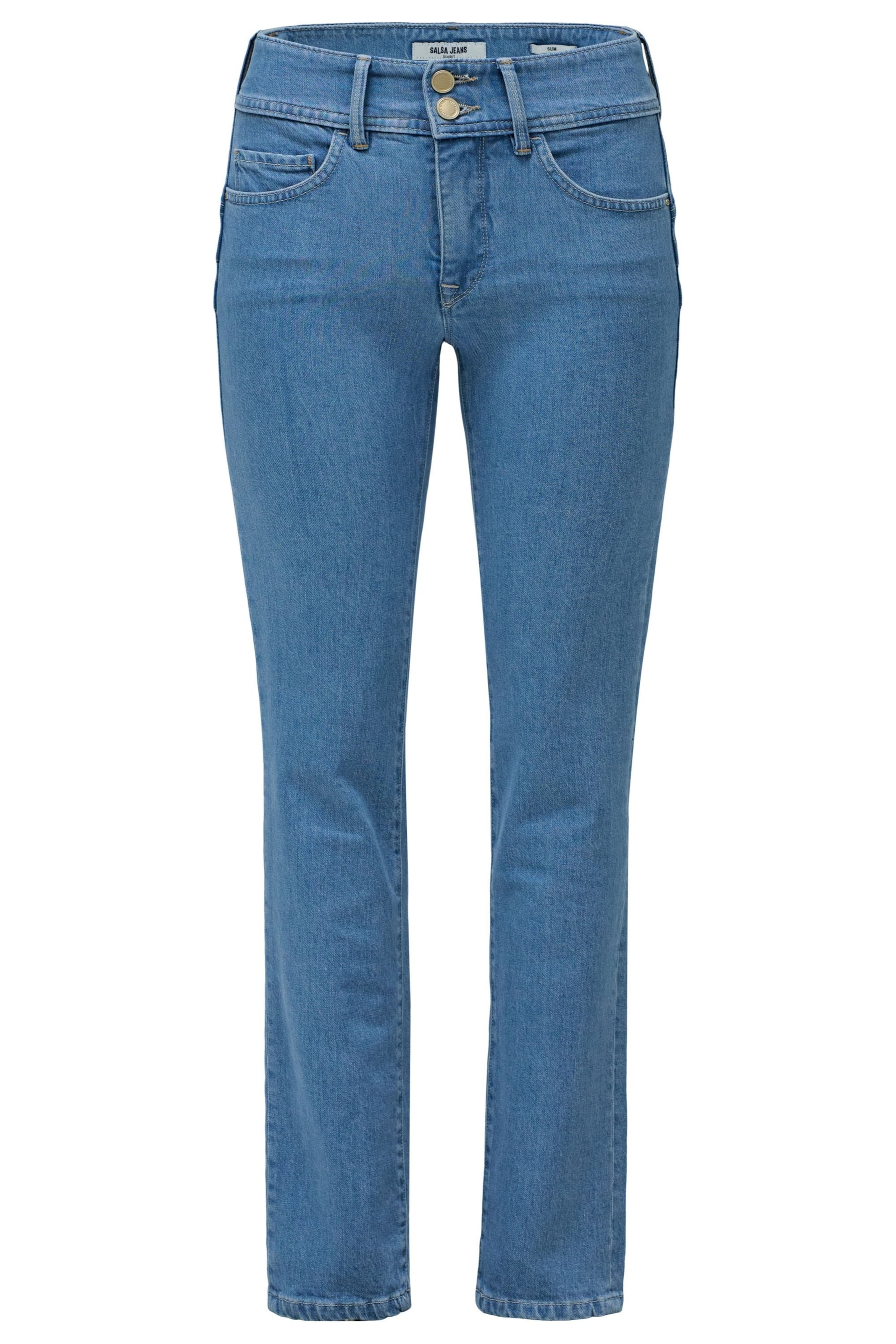 Salsa Jeans Slimfit Jeans in Blauw: voorkant