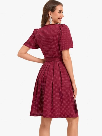 Yesfashion Dirndl w kolorze czerwony