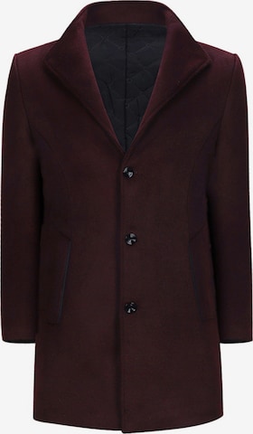 YOUTHUP Winter Coat 'Kontur' in Red: front