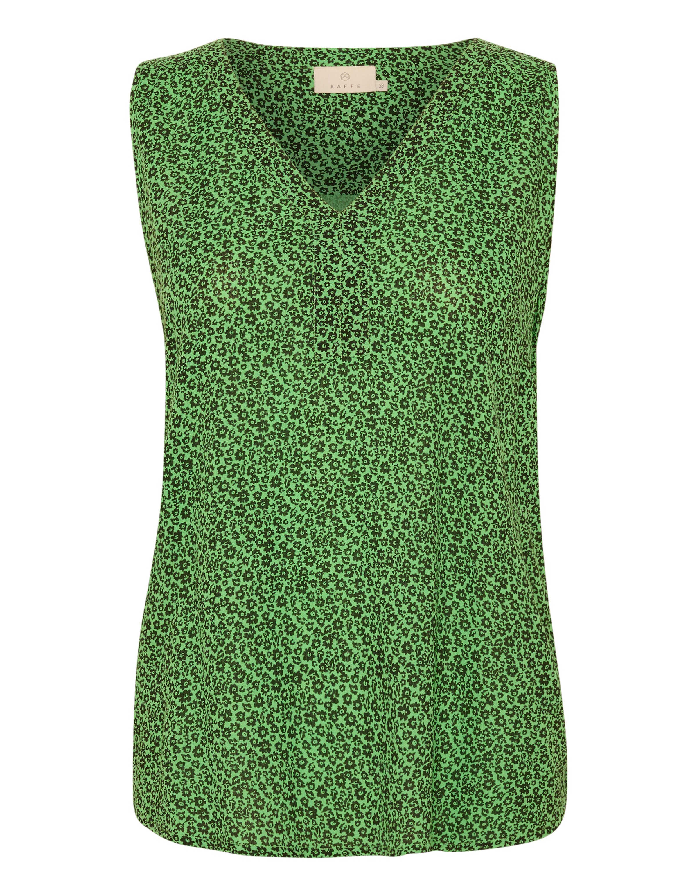 zaļš Kaffe Blūze 'Isolde': no priekšpuses