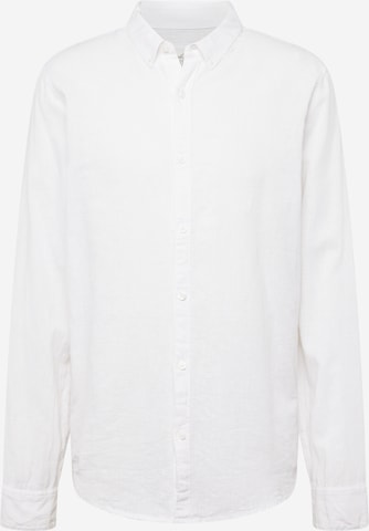HOLLISTER Button Up Shirt in White: front