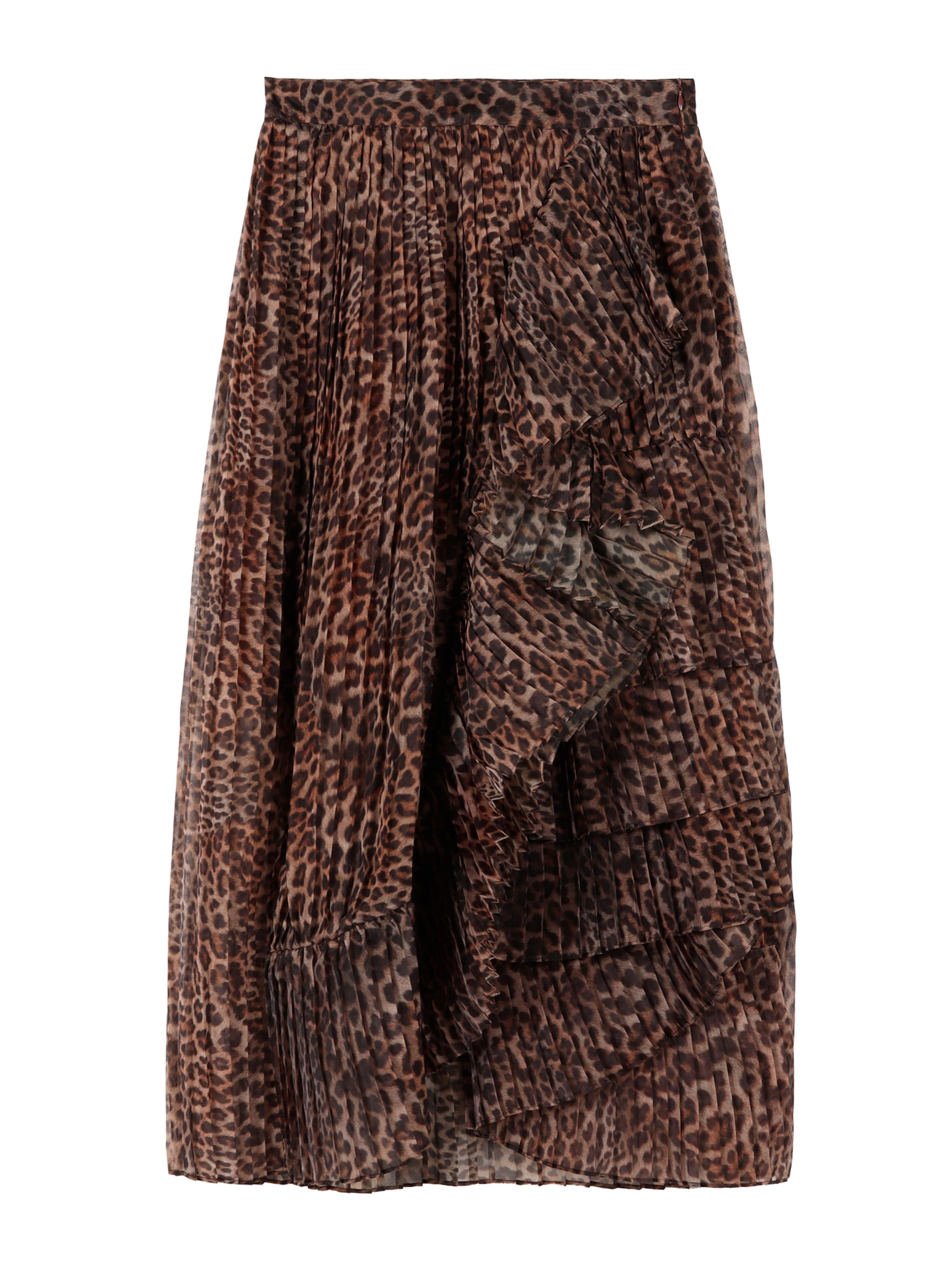 Fustă Lola Casademunt pe maro, Vizualizare produs