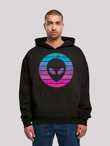 Veste de survêtement 'Alien Kopf' F4NT4STIC en noir : devant
