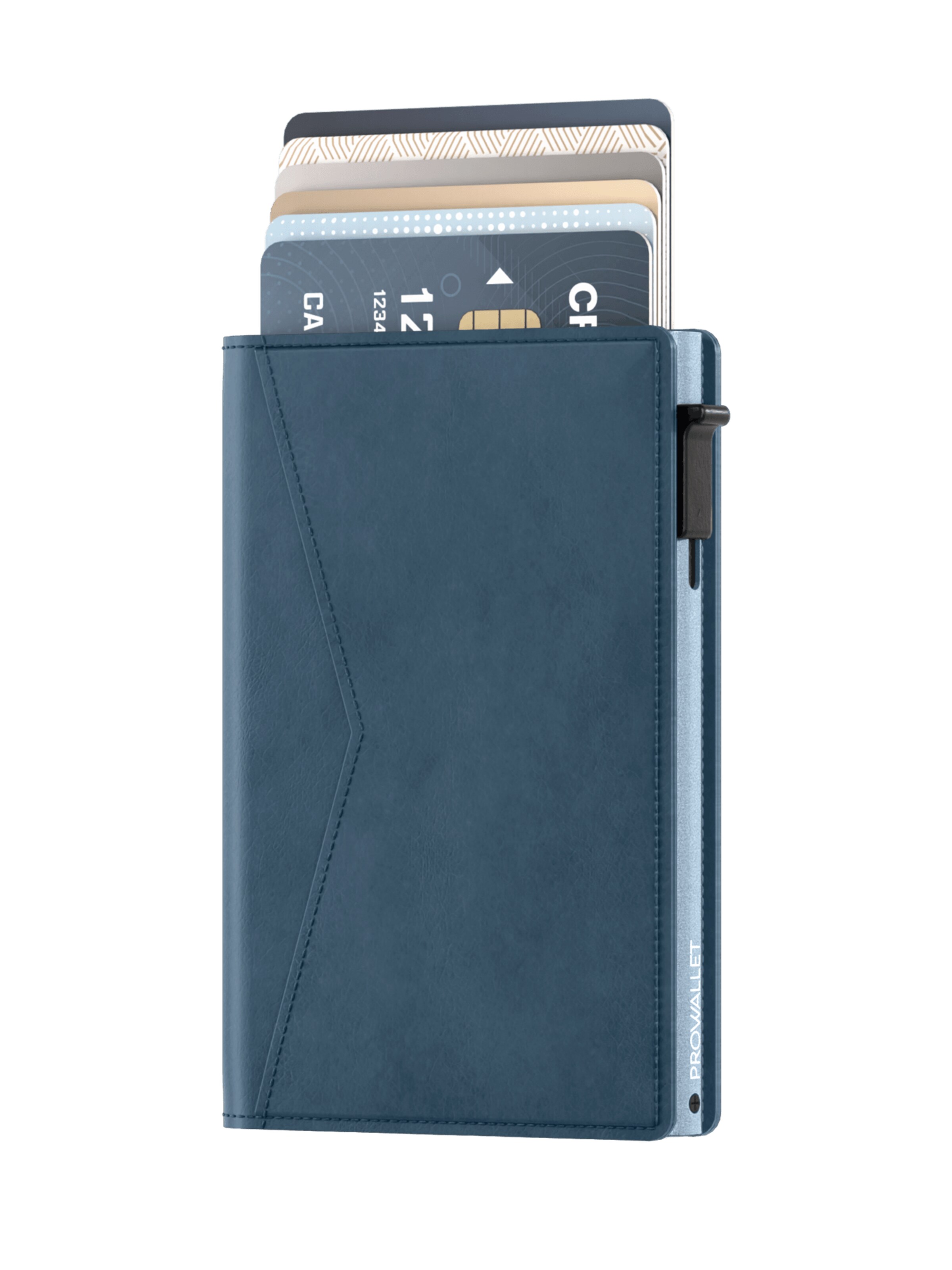 Prowallet Wallet 'Pasjeshouder Slim' in Blue: front